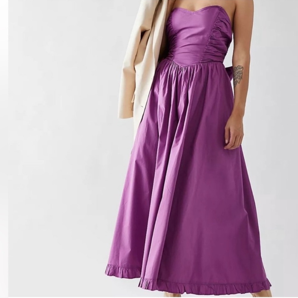 New Free People Cohen Poplin Midi Dress
